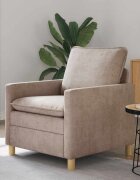 vidaXL Диван Бежово 76 x 81 x 875 см Полиестер