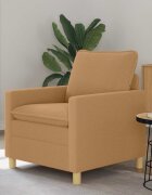 vidaXL Диван Бежово 76 x 81 x 875 см Текстил