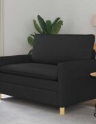 vidaXL Диван Черно 126 x 81 x 875 см