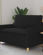 vidaXL Диван Черно 126 x 81 x 875 см Текстил