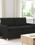 vidaXL Диван Черно 156 x 81 x 875 см Текстил