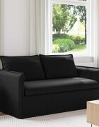 vidaXL Диван Черно 156 x 82 x 85 см текстил