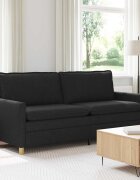 vidaXL Диван Черно 196 x 81 x 875 см Текстил