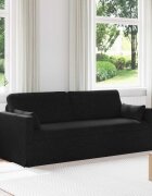 vidaXL Диван Черно 198 x 78 x 80 см текстил