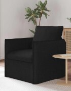 vidaXL Диван Черно 75 x 82 x 85 см текстил