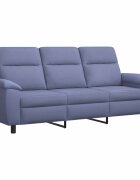 vidaXL Диван Дънково син 214 x 90 x 95 см Текстил