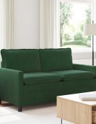 vidaXL Диван Джунглово зелено 156 x 81 x 875 см Текстил