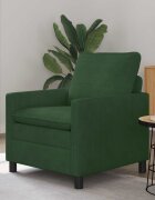 vidaXL Диван Джунглово зелено 76 x 81 x 875 см Текстил