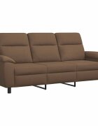 vidaXL Диван Кафяво 214 x 90 x 95 см Текстил