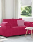 vidaXL Диван-канапе бордо 160x77x82 см кадифе