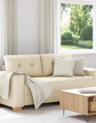 vidaXL Диван-канапе ленен 180x77x82 см