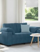 vidaXL Диван-канапе син 160x77x82 см кадифе