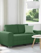 vidaXL Диван-канапе тъмнозелен 160x77x82 см кадифен плат