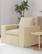 vidaXL Диван Крем 103 x 80 x 82 см текстил