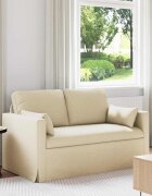 vidaXL Диван Крем 139 x 78 x 80 см текстил