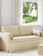 vidaXL Диван Крем 158 x 78 x 80 см текстил