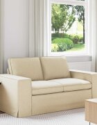 vidaXL Диван Крем 162 x 80 x 82 см текстил