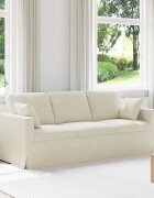 vidaXL Диван Крем 198 x 78 x 80 см Кадифе