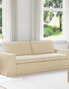 vidaXL Диван Крем 222 x 80 x 82 см текстил