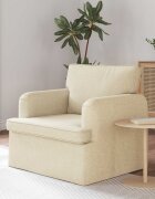vidaXL Диван Крем 84 x 80 x 85 см текстил