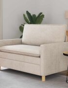 vidaXL Диван Кремаво 126 x 81 x 875 см Полиестер