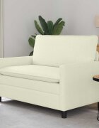 vidaXL Диван Кремаво 126 x 81 x 875 см Текстил