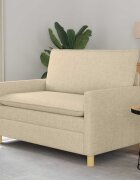 vidaXL Диван Кремаво 126 x 81 x 875 см Текстил