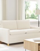 vidaXL Диван Кремаво 156 x 81 x 875 см Текстил