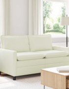 vidaXL Диван Кремаво 156 x 81 x 875 см Текстил
