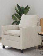 vidaXL Диван Кремаво 76 x 81 x 875 см Кадифе