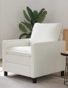 vidaXL Диван Кремаво 76 x 81 x 875 см Полиестер
