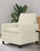 vidaXL Диван Кремаво 76 x 81 x 875 см Текстил