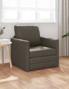 vidaXL Диван легло 60cm Сив Изкуствена