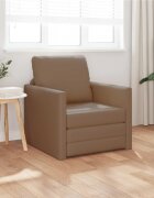 vidaXL Диван легло Капучино 74 x 77 x 81 см Изкуствена
