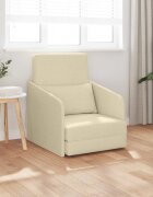 vidaXL Диван легло Крем 65 x 80 x 83 см текстил