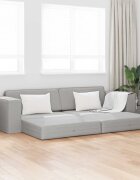 vidaXL Диван легло Облачно сиво 245 x 78 x 77 см текстил