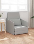 vidaXL Диван легло Облачно сиво 65 x 80 x 83 см текстил