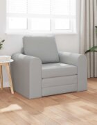 vidaXL Диван легло Облачно сиво 98 x 71 x 83 см текстил