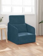 vidaXL Диван легло Синьо 65 x 80 x 83 см Кадифе