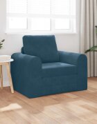 vidaXL Диван легло Синьо 98 x 71 x 83 см Кадифе