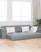 vidaXL Диван легло Светлосиво 245 x 78 x 77 см текстил