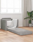 vidaXL Диван легло Светлосиво 74 x 77 x 81 см Кадифе