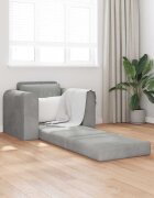 vidaXL Диван легло Светлосиво 98 x 71 x 83 см Кадифе