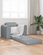 vidaXL Диван легло Светлосиво 98 x 71 x 83 см текстил