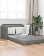 vidaXL Диван легло Тъмен сив 124 x 71 x 78 см Кадифе