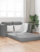 vidaXL Диван легло Тъмен сив 148 x 71 x 83 см Кадифе