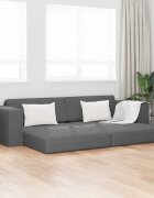 vidaXL Диван легло Тъмен сив 245 x 78 x 77 см текстил