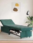 vidaXL Диван легло Тъмен зелен 194 x 67 x 82 см Кадифе