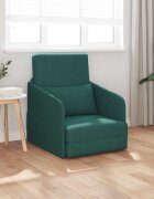 vidaXL Диван легло Тъмен зелен 65 x 80 x 83 см текстил