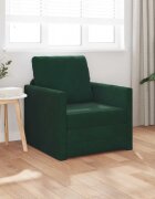 vidaXL Диван легло Тъмен зелен 74 x 77 x 81 см Кадифе